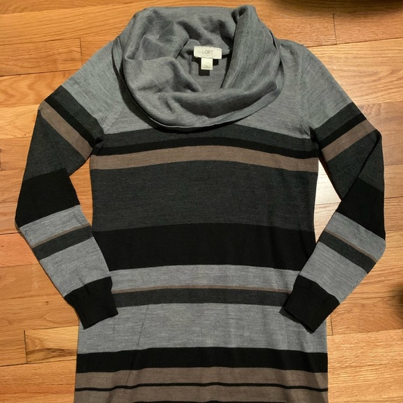LOFT sweater dress with cowl neck, size XS - Picture 1 of 1